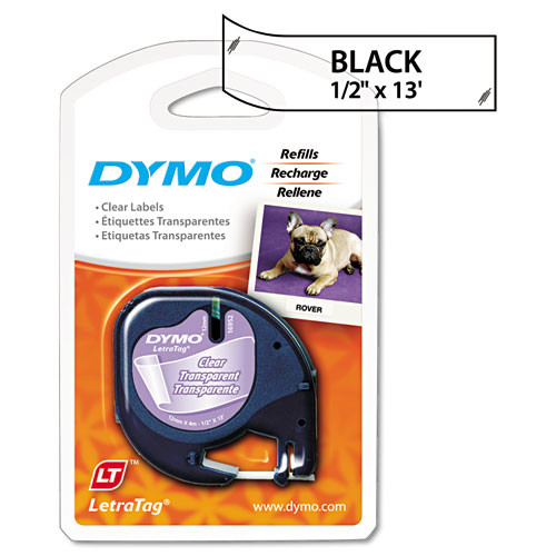 Dymo 16952 Black on Clear Polyester