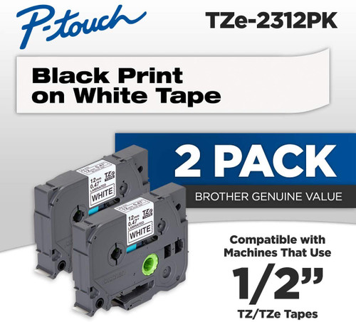 Brother TZe231-2PK Black on White P 