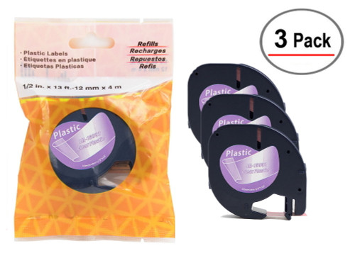 Dymo 16952 Clear Plastic Label Tape 1/2
