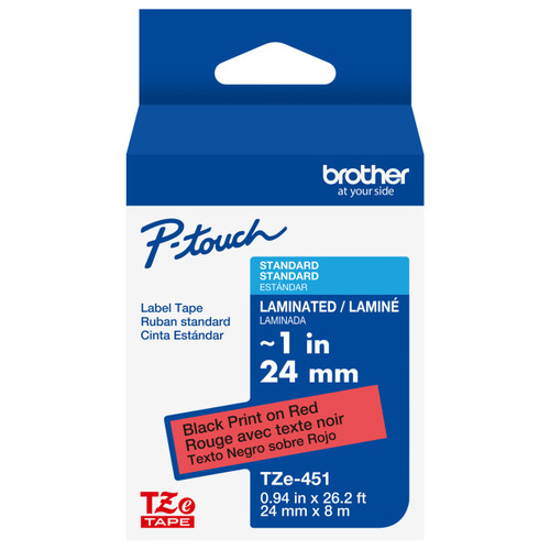 Brother TZe-151 1 Black On Clear P-touch Tape - 24mm TZ151
