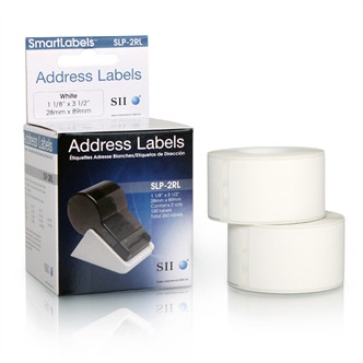 Genuine Seiko SLP-2RL white address labels for Smart Label Printers high-quality mailing labels
