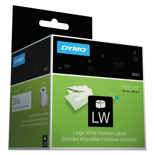 Dymo LV-30254 Compatible Clear Address Labels 