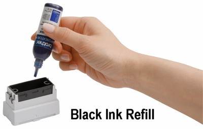 Brother PRINKB black stamp ink refill bottle for Brother StampCreator self-inking stamps