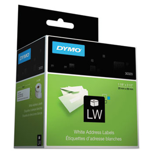 Dymo 30320 white adhesive labels