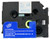 1/2 blue on white label tape