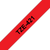 TZe-421 Red label tape with bold black print, 0.375 inch width