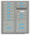 Brother Genuine TZe-545 white on blue laminated label on a residential mailbox with weather-resistant outdoor durability