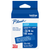 Brother Genuine TZe-545 white on blue laminated label tape identifying garage storage bins with long-lasting adhesive labels