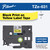 1/2" Black on Yellow ptouch labels