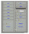 1 inch Blue on Clear compatible P-touch tape cartridge for indoor and outdoor labeling applications