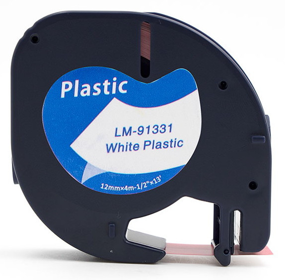 Label Maker Tape Refill 10-Pack Dymo LetraTag Refill Tape 91331 - 1/2" White Plastic Labels For LT-100H Label Makers Dymo Label Maker Refills - Foto 12