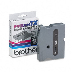 Brother TX-1111 6mm Black On Clear
