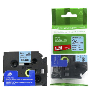 kana出品　bluelea ぺプラムジレ LM Tape LMe551 Compatible 1 In Black On Blue P-touch Tape