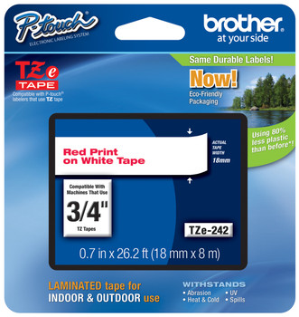 2 COMPATIBLE TZe-344 18mm 3//4/" LABEL TAPE GOLD PRINT BLACK 26.2 ft BROTHER