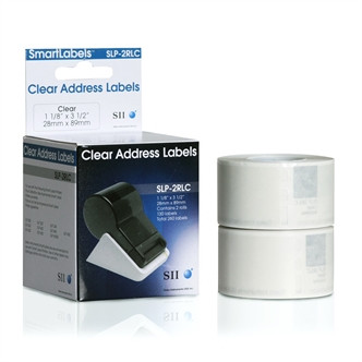 Seiko SLP-2RLC Clear Address Labels (2 pack)