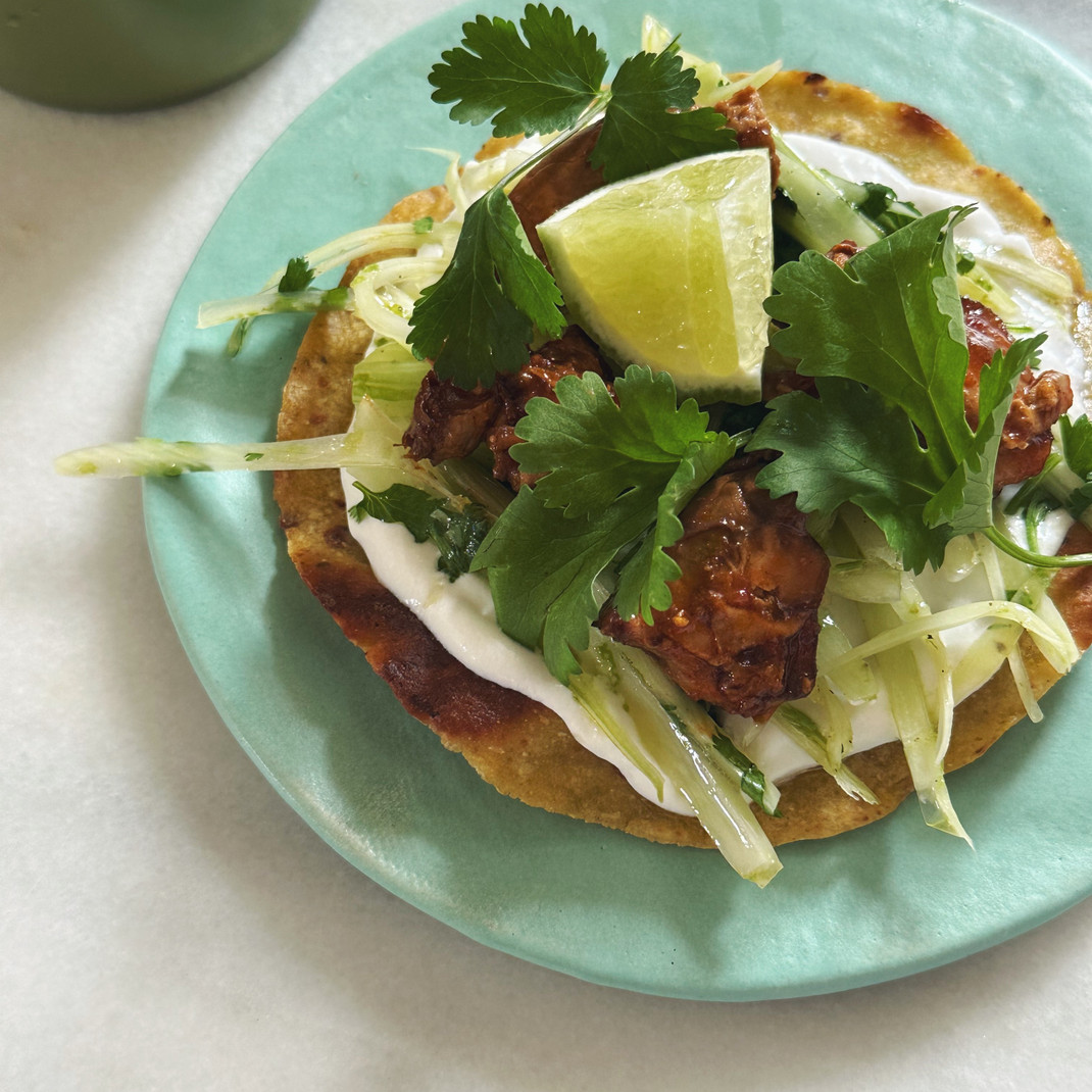 Habanero Oyster Tostadas With Fennel Slaw Habanero Oyster Tostadas With Fennel Slaw