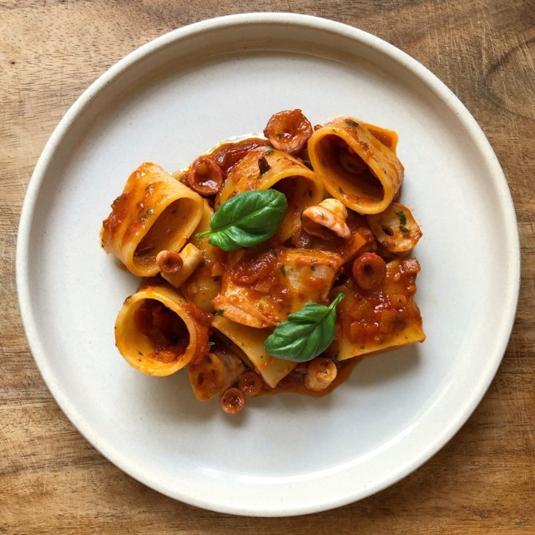 Paccheri Con Ragu Di Polpo By Isabel Lederman Paccheri Con Ragu Di Polpo By Isabel Lederman