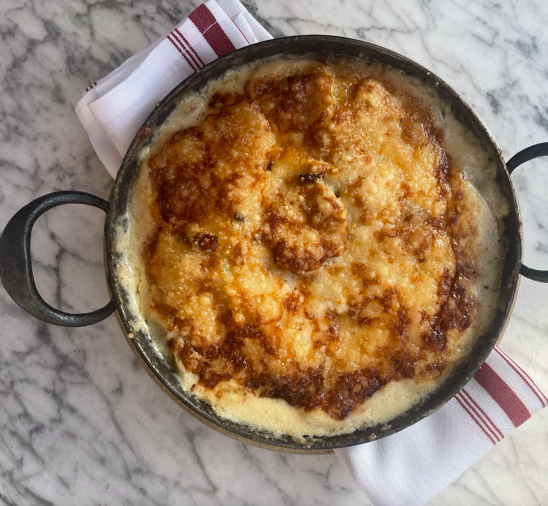 Smoked Oyster Potato Gratin Smoked Oyster Potato Gratin