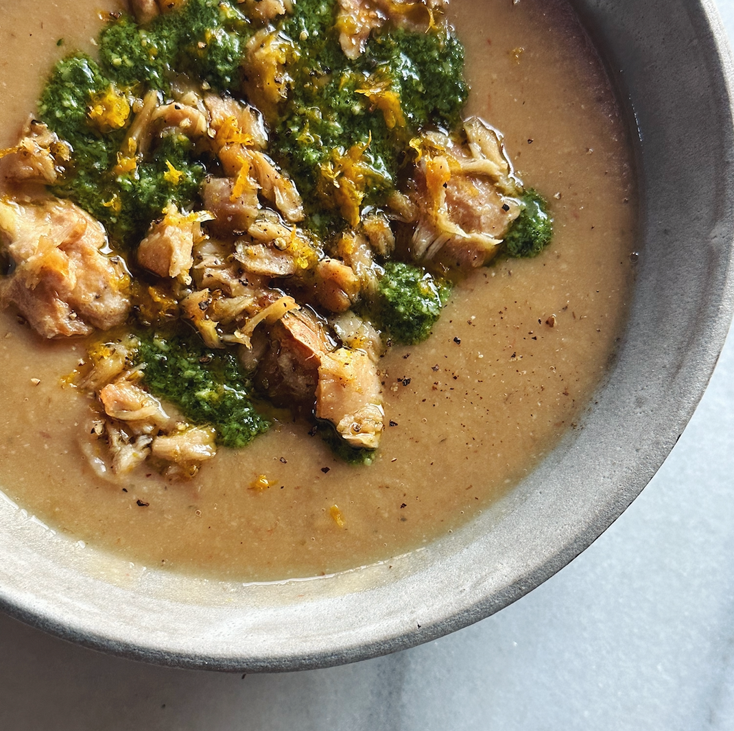 White Bean Soup with Pesto and Lemony Tuna White Bean Soup with Pesto and Lemony Tuna