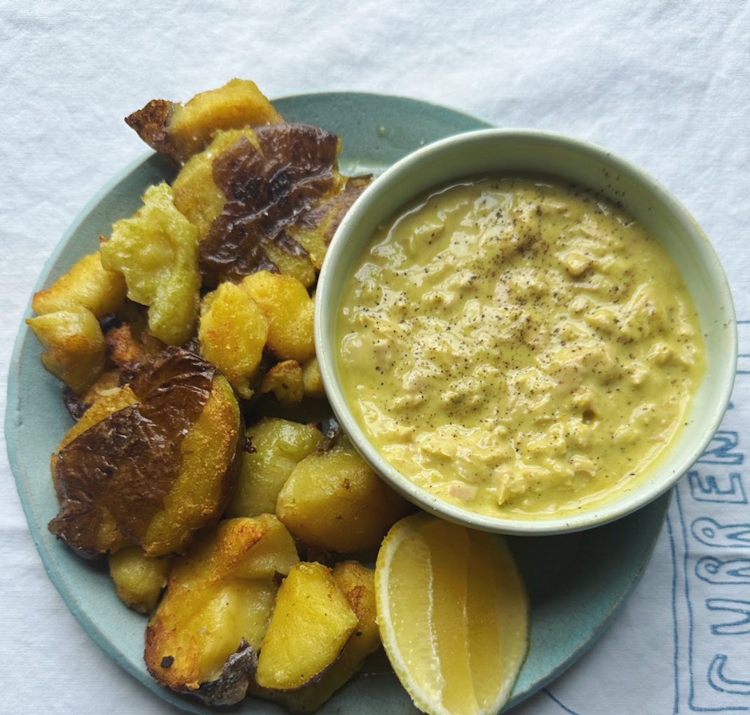 Crispy Potatoes with Lemony Tuna Aioli Crispy Potatoes with Lemony Tuna Aioli