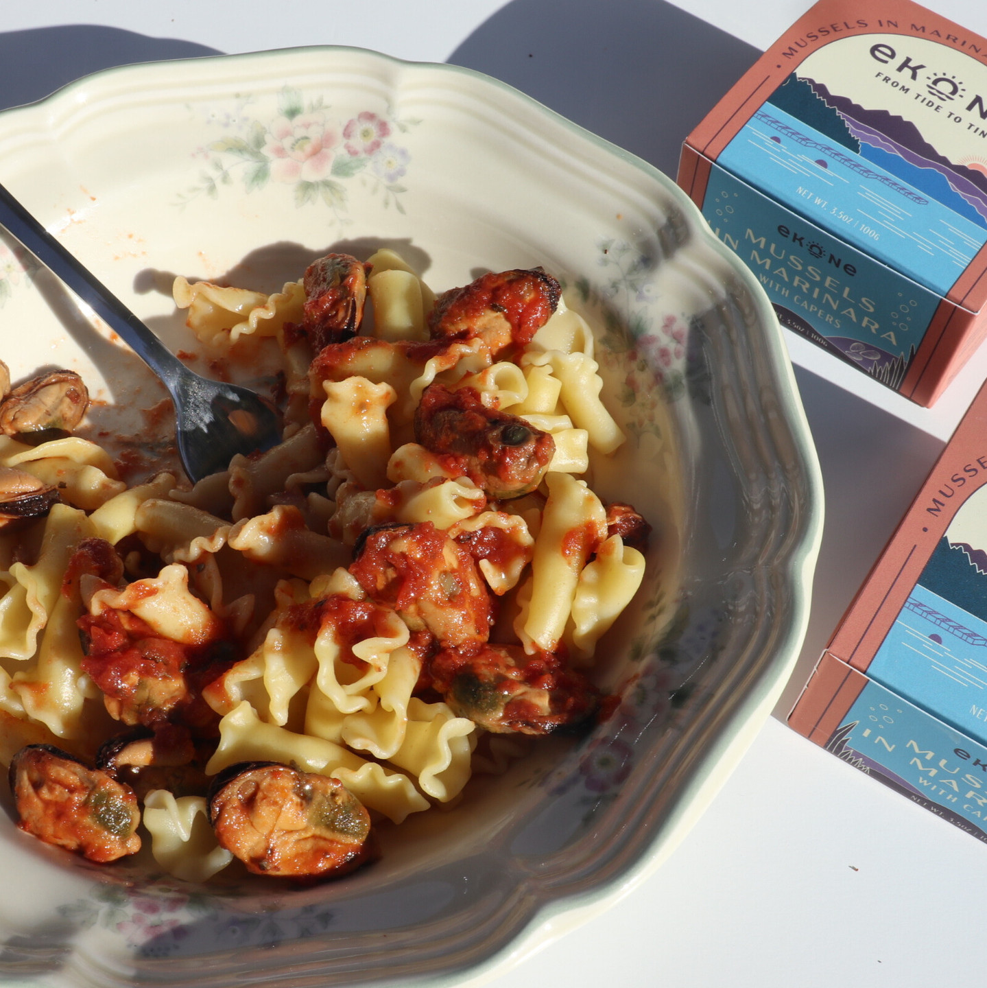 Ekone Mussels in Marinara with Capers