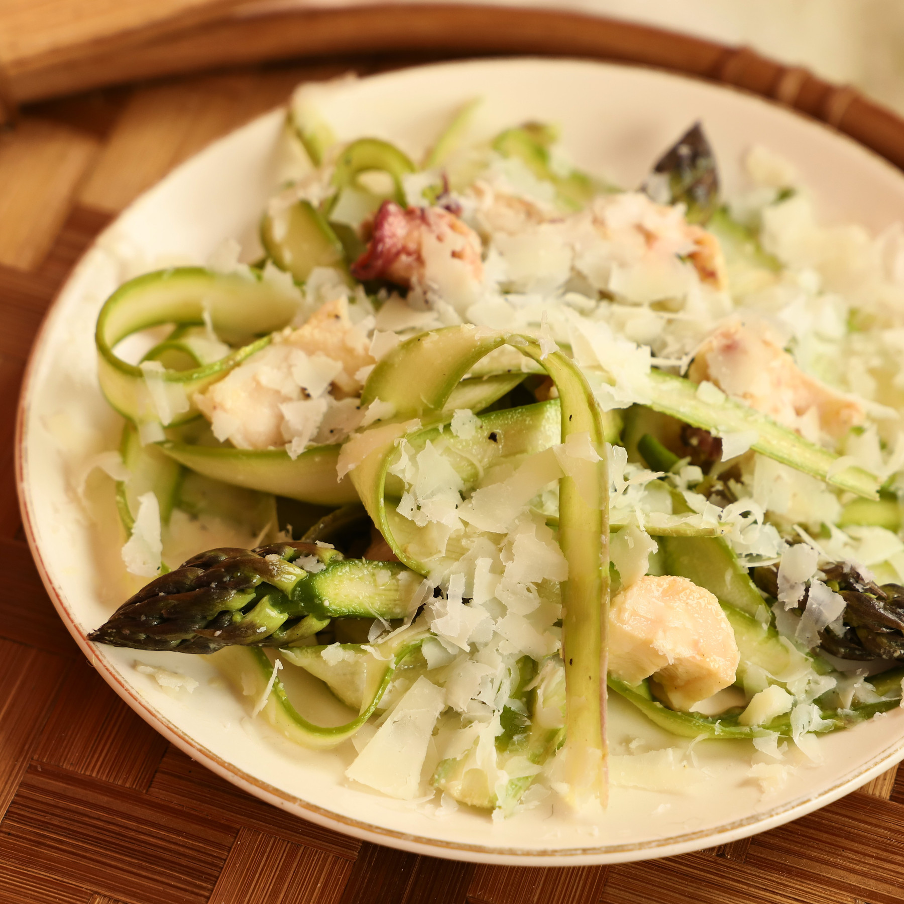 Shaved Asparagus and Wild Octopus Salad Shaved Asparagus and Wild Octopus Salad