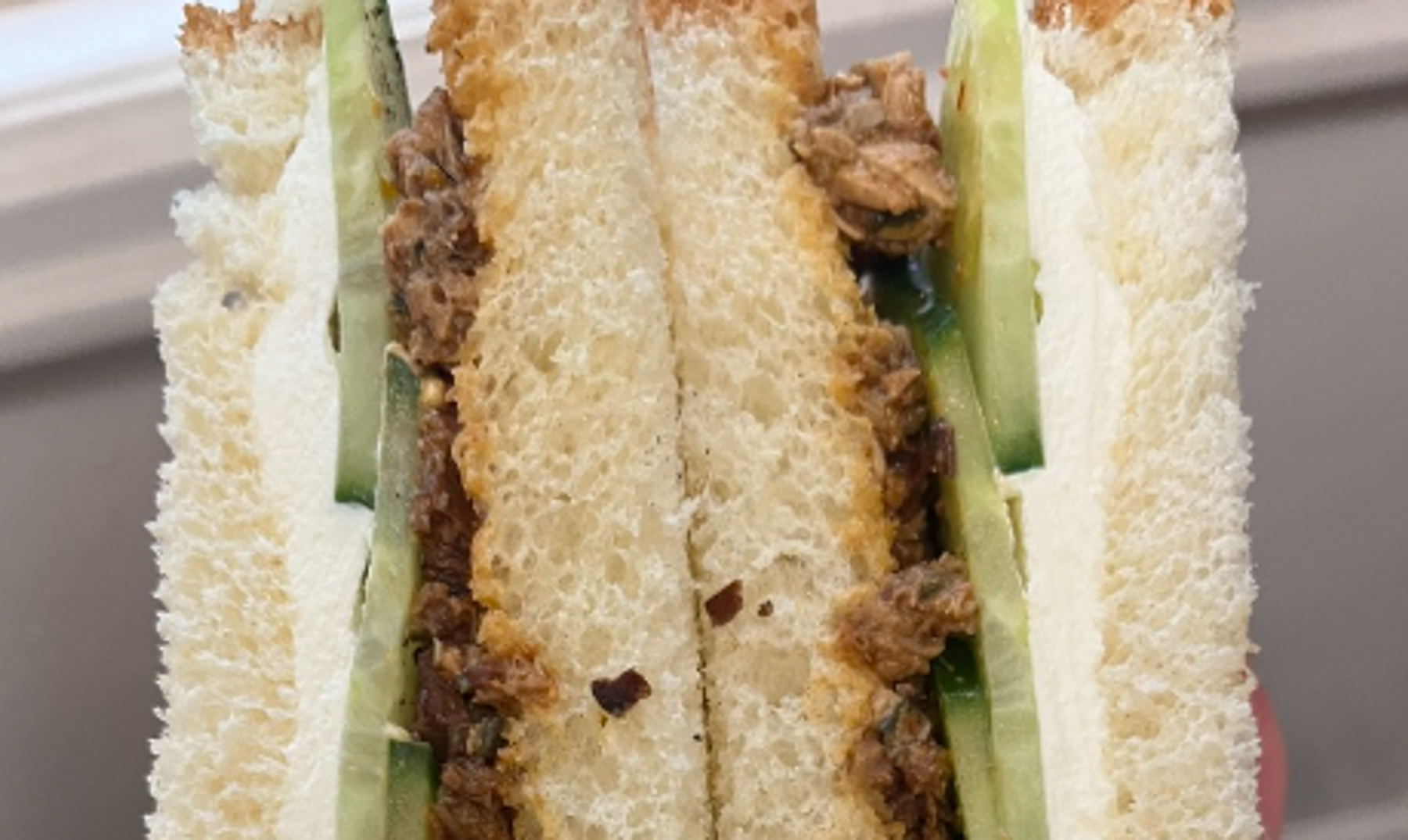 ​ Smoked Oyster and Cucumber Sandwich
