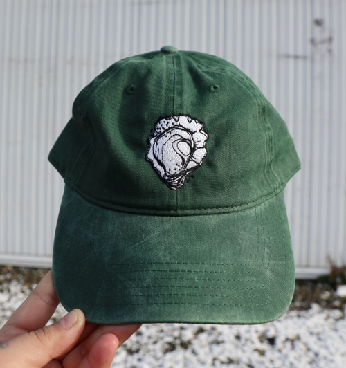 Shellfish Riddle Hat Evergreen Dad Hat | Taylor Shellfish Farms