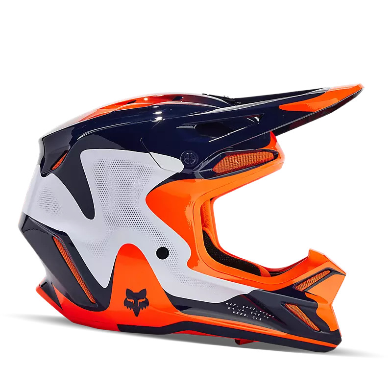 Fox V3 Revise Helmet Navy/Orange