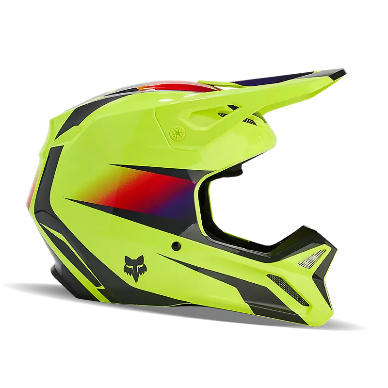 Fox V1 Flora Helmet Yellow