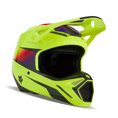 Fox V1 Flora Helmet Yellow