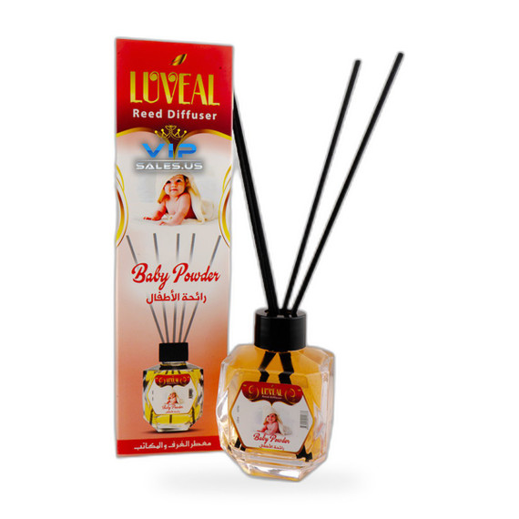 Luveal Reed Diffusers Baby Powder 120ML on white background