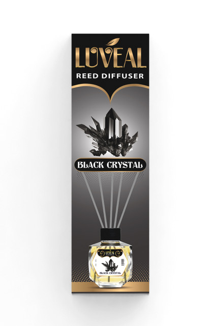 Luveal Black Crystal Reed Diffuser 120ml