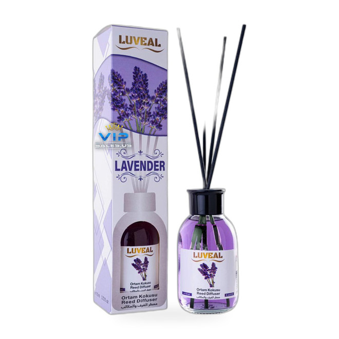 Luveal Reed Diffusers Lavender 120ML on white background