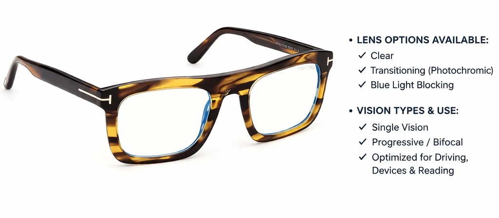 Best prescription lenses for Tom Ford frames