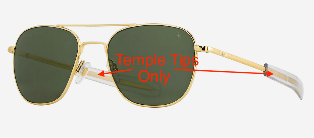 Arm sleeves for American Optical Pilot glasses