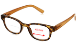 Bifocal lenses with extra wide reading segment