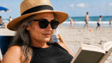 Reading glasses for reading at the beach