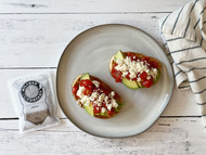 Avocado Toast with Feta, Egg, Tomato & Zahtar