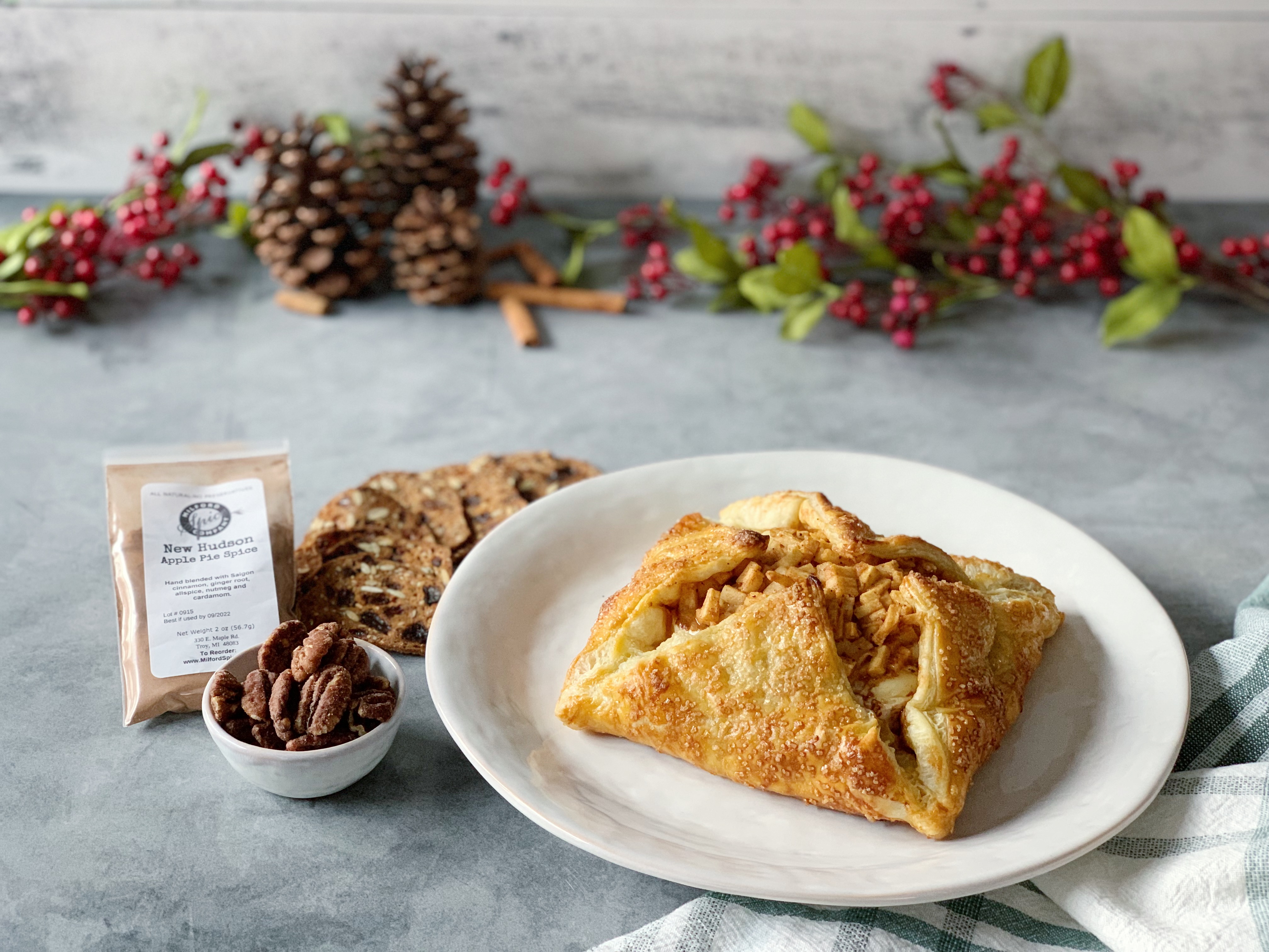 Baked Salted Caramel Apple Pie Brie