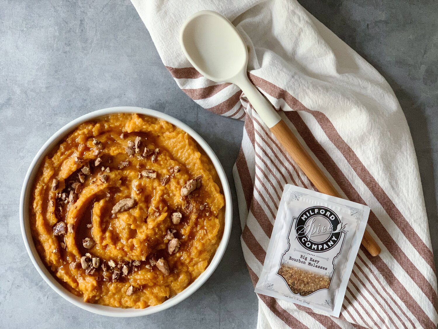 Big Easy Bourbon Molasses  Mashed Sweet Potatoes