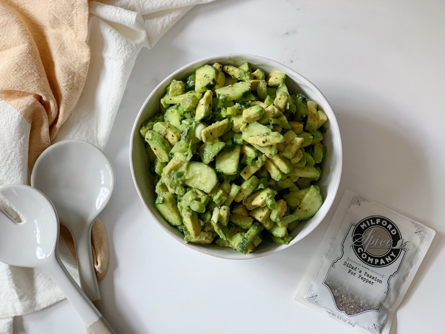 DiDad's Passion for Pepper Avocado Cucumber Salad Milford Spice Company