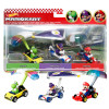 Hot Wheels Super Mario Kart Glider 3 Pack Yoshi Waluigi Mario