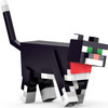 Minecraft Diamond Level Action Figure Tuxedo Cat 5.5-inch