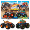 Hot Wheels Monster Trucks Demolition Doubles 1:64 Tiger Shark v Piran-Ahhhh