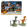 Rock 'Em Sock 'Em Robots Blue vs Atrociraptor Jurassic World Dominion Game