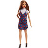 Barbie Fashionistas Doll Petite Wearing Heart Print Dress Barbie Fashionistas Doll Petite Wearing Heart Print Dress