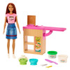 Barbie Career Noodle Bar Playset with Brunette Doll