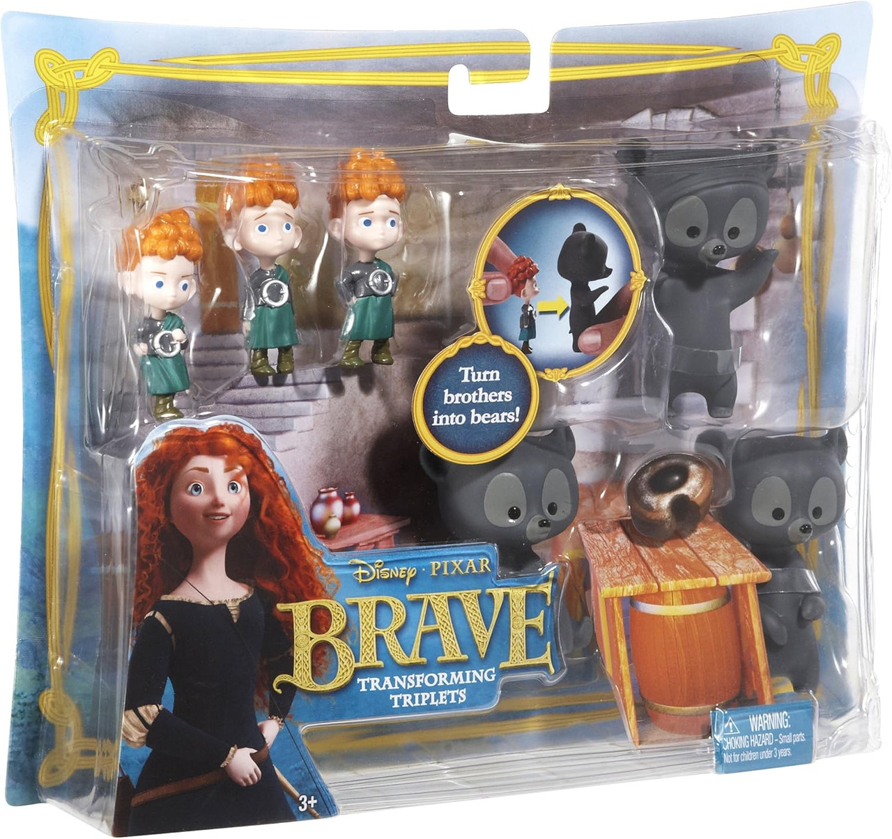 Disney Pixar Brave Transforming Triplets Bears