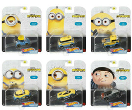 Hot Wheels Minions: The Rise of Gru 6-Car Die-Cast Set, 1:64 Scale Hot Wheels Minions: The Rise of Gru 6-Car Die-Cast Set, 1:64 Scale